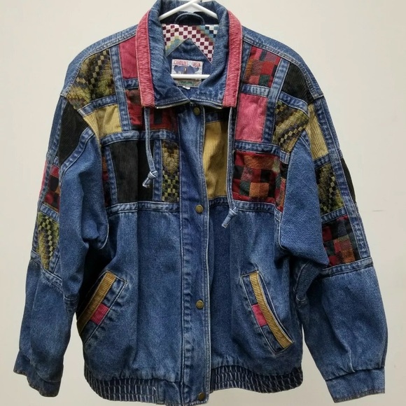 Supreme Jackets & Blazers - VTG Denim Patchwork Jacket-INSPIRED SUPREME design